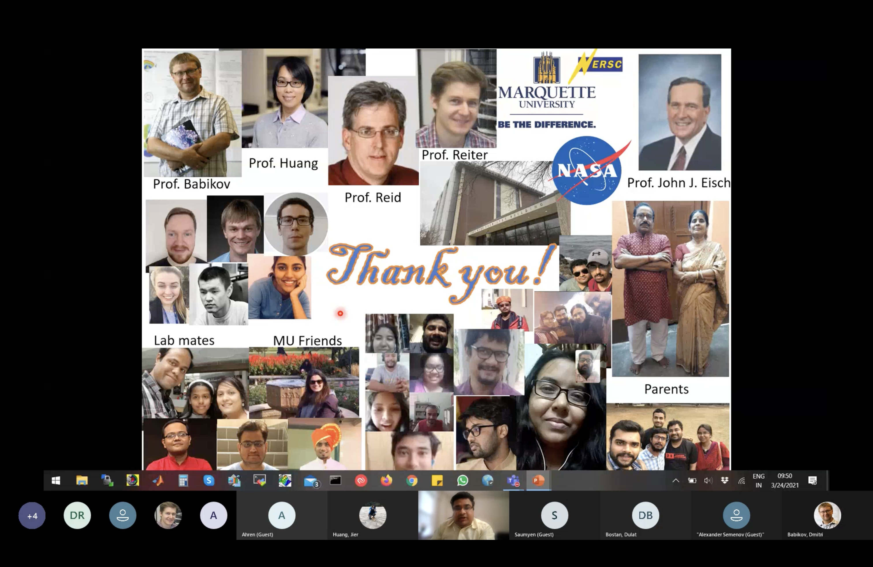 PhD Acknowledgement